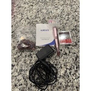 AIRSEE DR203 Electric Nail Drill Set Pink Portable Manicure Pedicure Tool Kit